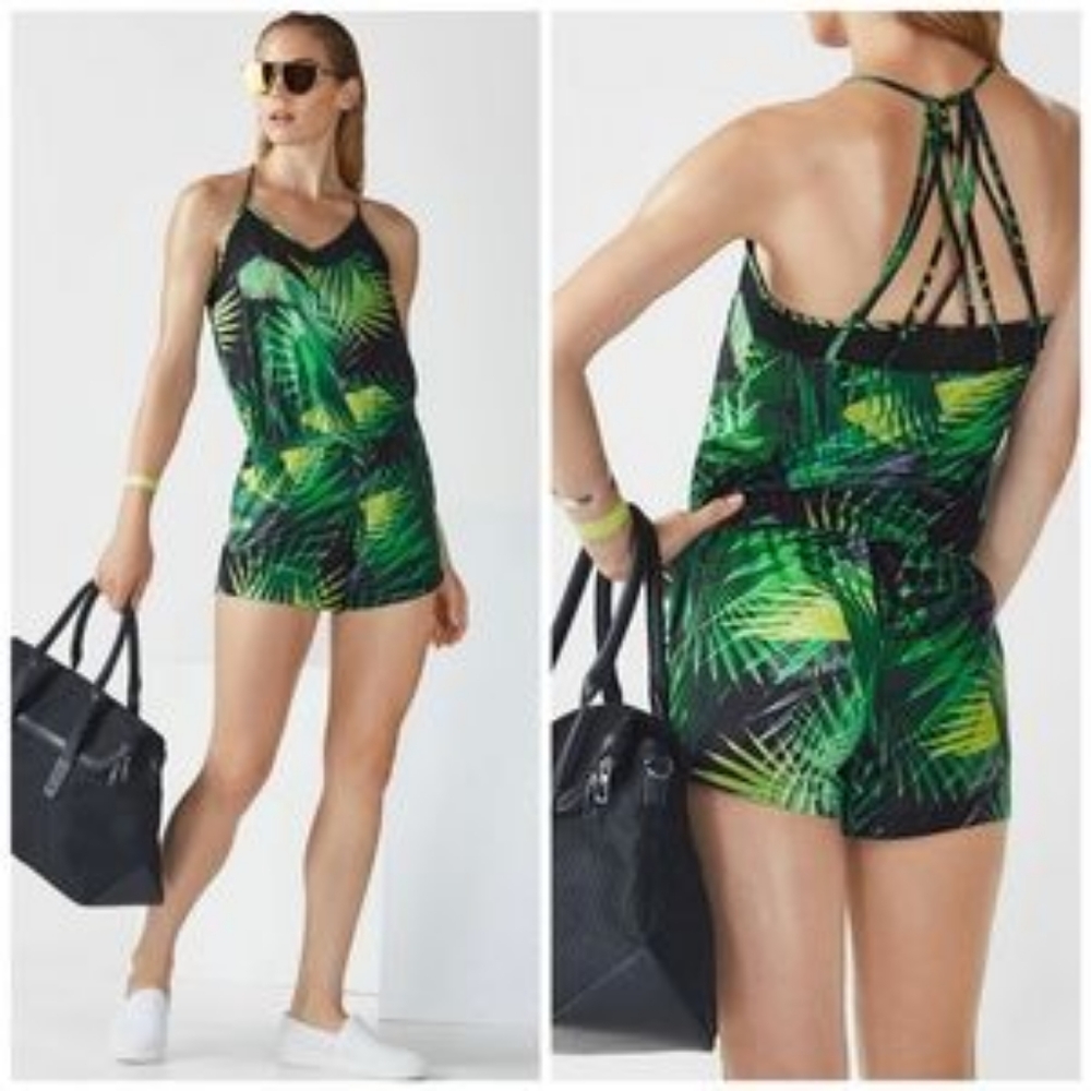 Fabletics Dash rainforest print romper